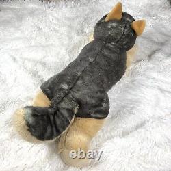 Aurora Husky Dog Plush Brown Eyes Grey Wolf 28 Stuffed Animal Plush Toy Rare