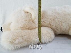Aurora Super Flopsie Large Slushy Polar Bear Soft Fur Jumbo Plush Stuffed Animal