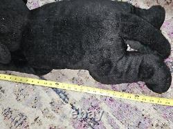 Aurora Super Flopsies 28 Black Labrador Lab Plush Dog RARE Htf Stuffed Animal L