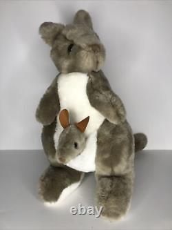 Australian Kangaroo with Baby Joey Plush Stuffed Animal 19 Tall Toy by Windmill