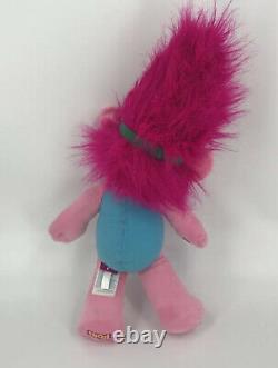 BAB Build A Bear 23 Plush Poppy Troll Pink & Blue Stuffed Animal Toy