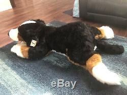BRAND NEW Giant E & J Bernese Mountain Dog Stuffed Plush, Over 60 Long