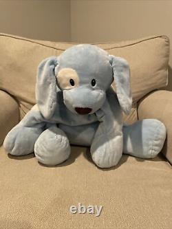 Baby GUND Big Spunky Puppy Dog Plush Blue 058495 Stuffed Animal Toy Rare 24 EUC