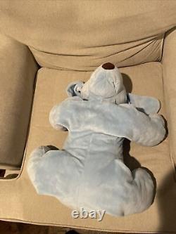 Baby GUND Big Spunky Puppy Dog Plush Blue 058495 Stuffed Animal Toy Rare 24 EUC