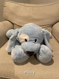 Baby GUND Big Spunky Puppy Dog Plush Blue 058495 Stuffed Animal Toy Rare 24 EUC