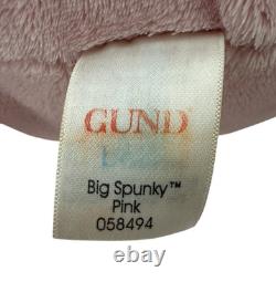 Baby Gund Big Spunky Pink Puppy Dog Plush 058494 Stuffed Animal Toy 21