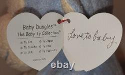 Baby Ty BABY DANGLES BLUE the Monkey NEW BabyTy Stuffed Animal Plush Toy MWMT