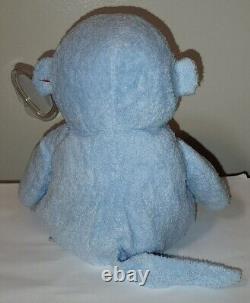 Baby Ty BABY DANGLES BLUE the Monkey NEW BabyTy Stuffed Animal Plush Toy MWMT