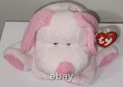 Baby Ty BABY WHIFFER (PINK) Dog 10 MWMTs Soft Plush Stuffed Animal Toy