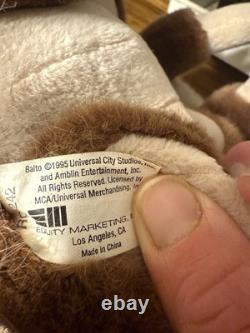 Balto 1995 Plush Dog Universal City Studios Amblin Vintage Stuffed Animal Rare