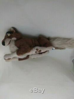 Balto 1995 Universal Studios Husky Wolf Plush Dog 23 Stuffed Laying Movie Star