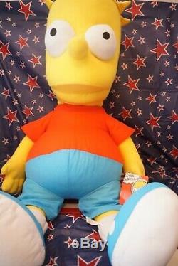 Bart SIMPSON Rare New w Tags 4 Foot Tall Life Size Plush Stuffed Animal Toys