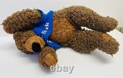 Bear Plush Toys R Us Curly Fur New York Brown Sweater Stuffed Animal Toy