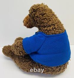 Bear Plush Toys R Us Curly Fur New York Brown Sweater Stuffed Animal Toy