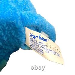Bear in the Big Blue House Tutter Star Bean Stuffed Animal Plush Toy Mattel VTG