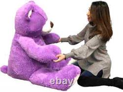 Big Plush 5 Foot Giant Purple Teddy Bear 60 Inches Huge Soft Stuffed Animal