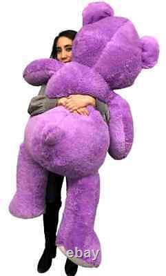 Big Plush 5 Foot Giant Purple Teddy Bear 60 Inches Huge Soft Stuffed Animal