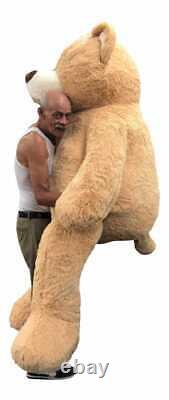 Big Plush Giant 7 Foot Teddy Bear 84 Inches 214 cm Soft Huge Stuffed Animal