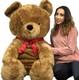 Big Plush Giant Brown Teddy Bear, 54 Inches Soft Stuffed Animal Huge Made In Usa