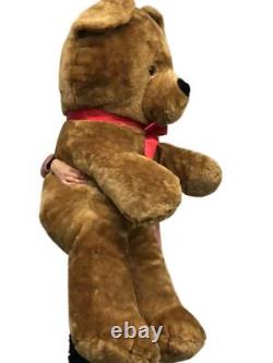 Big Plush Giant Brown Teddy Bear, 54 Inches Soft Stuffed Animal Huge Made in USA
