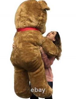 Big Plush Giant Brown Teddy Bear, 54 Inches Soft Stuffed Animal Huge Made in USA