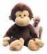Big Plush Giant Stuffed Monkey 4 Feet Soft Brown Large Plush Animal 48 Inches