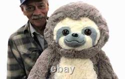 Big Plush Stuffed Sloth 30 inch Tall Soft 77 cm Big Plush Jumbo Stuffed Animal