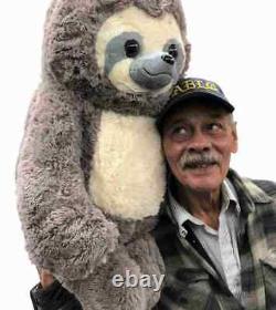 Big Plush Stuffed Sloth 30 inches Tall Soft 77 cm Big Plush Stuffed Animal