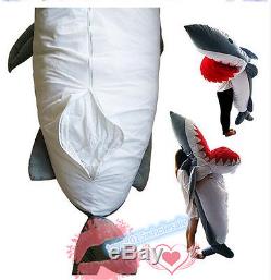 Big Shark Sleeping Bag Beanbag Sofa Bed Plush Toys Doll Cushion Floor Giant Huge