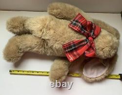 Binkley Toys Brown Bunny Rabbit 22 Tan Plush Red Bow Stuffed Animal Canada T22