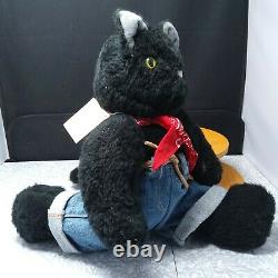 Black Cat Drifter Figure Musical'King of the Road' Jointed 17in Plush SHIP INCL