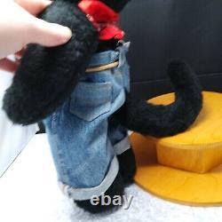 Black Cat Drifter Figure Musical'King of the Road' Jointed 17in Plush SHIP INCL