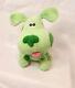 Blues Clues Green Puppy Dog Plush Viacom Nick Jr Faded Tag 7