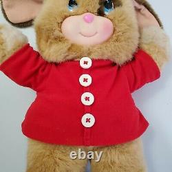 Blushables Puppy Dog Plush 1995 Vintage A Little Happiness Red Shirt Works READ