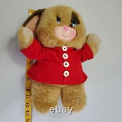 Blushables Puppy Dog Plush 1995 Vintage A Little Happiness Red Shirt Works READ