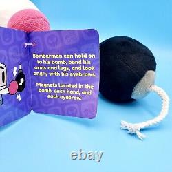 Bomberman Plush Figure Fully Posable with Magnetic Bomb 11 Official Konami