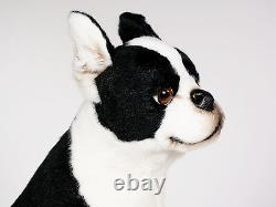 Boston Terrier by Piutre, Hand Made in Italy, Plush Stuffed Animal NWT