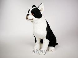 Boston Terrier by Piutre, Hand Made in Italy, Plush Stuffed Animal NWT