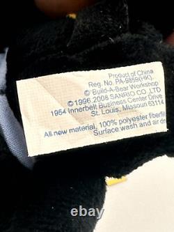 Build A Bear Chococat Plush Black Stuffed Animal 4.5 2008 New withOriginal Tags
