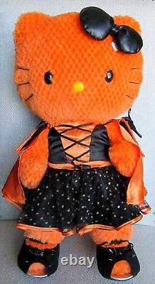 Build A Bear Hello Kitty Sanrio 18 Orange Halloween Plush Stuffed Animal with Bow