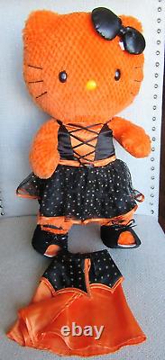 Build A Bear Hello Kitty Sanrio 18 Orange Halloween Plush Stuffed Animal with Bow