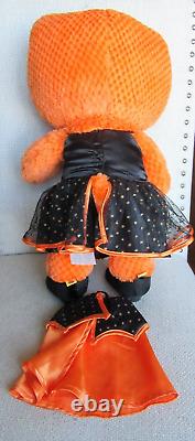 Build A Bear Hello Kitty Sanrio 18 Orange Halloween Plush Stuffed Animal with Bow