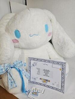 Build A Bear Sanrio Giant Cinnamoroll Stuffed Animal WithBow & Birth Certificate