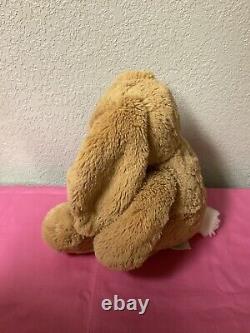 Build-A-Bear Workshop Brown Tan Pink Bunny Rabbit Plush Stuffed animal Plush