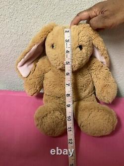 Build-A-Bear Workshop Brown Tan Pink Bunny Rabbit Plush Stuffed animal Plush