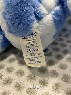 Build a Bear Blueberry Cow Plush Stuffed Animal Good Condition Blue