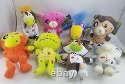 Bulk lot 8 ZOMBIE PETS Plush New COMPLETE Rare SET Weird Cool Toy Creepy Animals