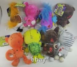 Bulk lot 8 ZOMBIE PETS Plush New COMPLETE Rare SET Weird Cool Toy Creepy Animals