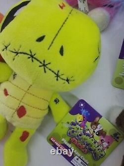 Bulk lot 8 ZOMBIE PETS Plush New COMPLETE Rare SET Weird Cool Toy Creepy Animals