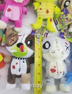 Bulk lot 8 ZOMBIE PETS Plush New COMPLETE Rare SET Weird Cool Toy Creepy Animals